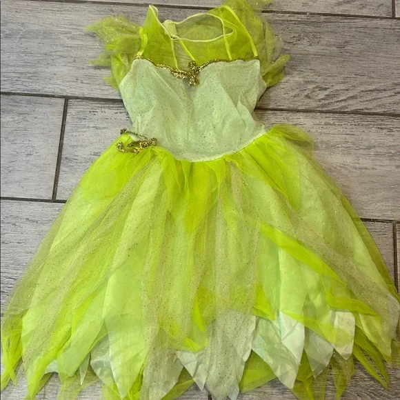 Green Tinkerbell Fairy Costume Dress 5/7