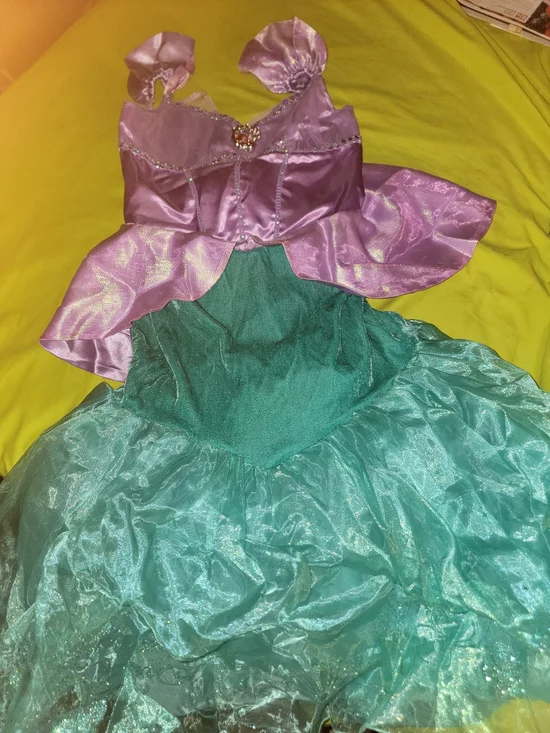 Disney Purple Ariel-Inspired Princess Dress with Jewel Accent