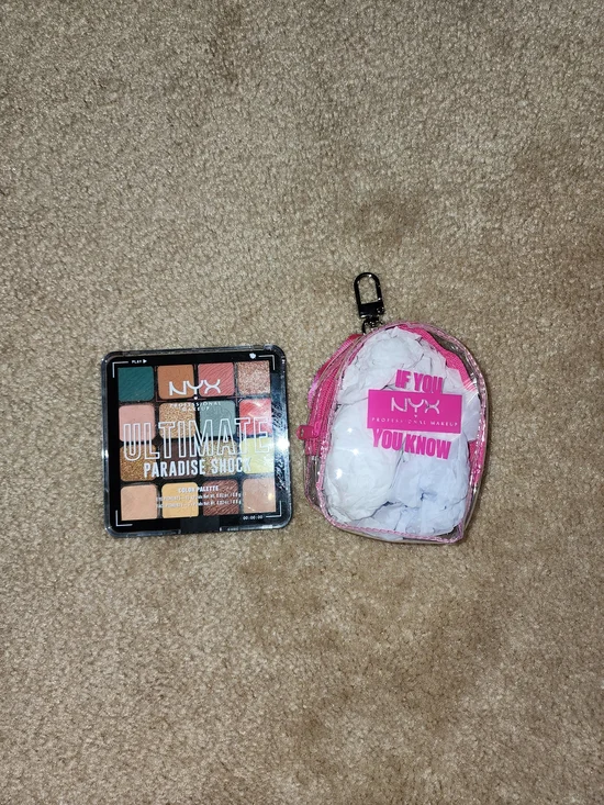 NYX Ultimate Paradise Shock Eyeshadow Palette with Pink NYX Pouch $30 NWT/SEALED