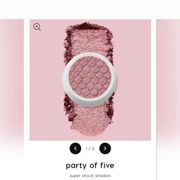 New Colourpop super shock eyeshadow in Party of‎ Five