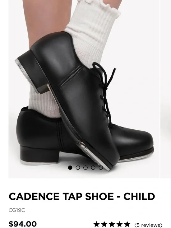 Capezio Black Cadence Tap Shoes for Kids