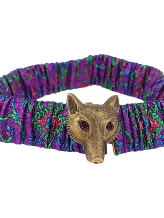 GUCCI Fox Crystal Belt Sequin 29.1