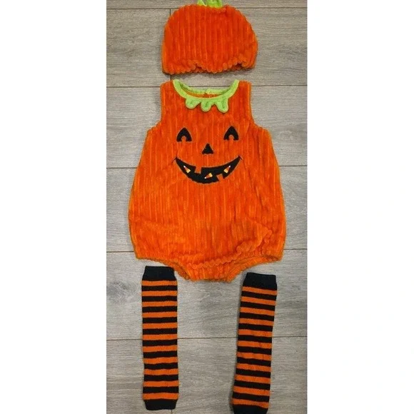Jack O Lantern Pumpkin Halloween Costume‎ 12 Months EXCELLENT