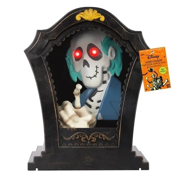 Disney Haunted Mansion Tapping Skeleton Halloween PLAYS‎ GRIM GRINNING GHOSTS!