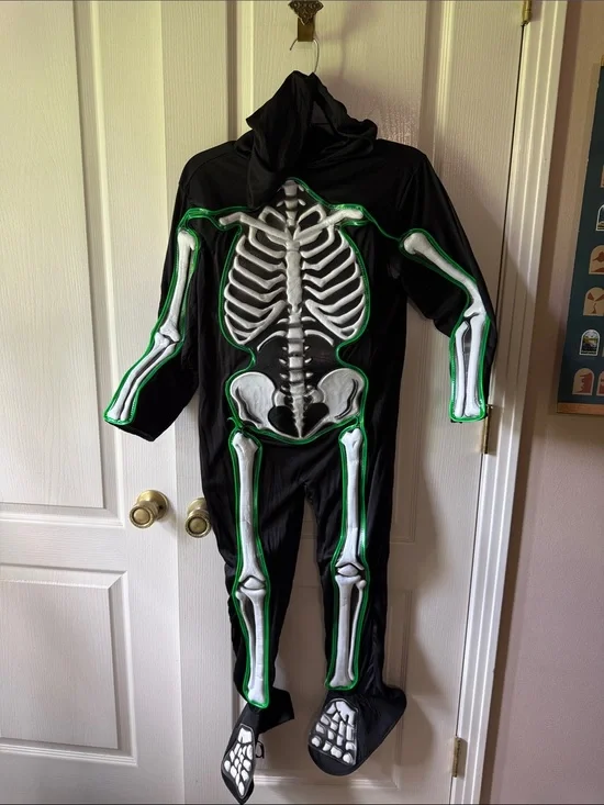 KiLiKuaLa Skeleton Costume - Black & Lime Green