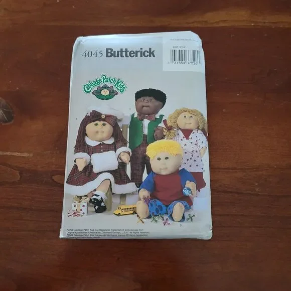 4045 Vintage Cabbage Patch Sewing Pattern Clothes Butterick