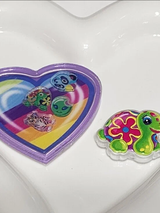 Lis Fr Turtle Heart Shaker Flatback Focal Bead Badge Keychain Crafts Magnet Pen