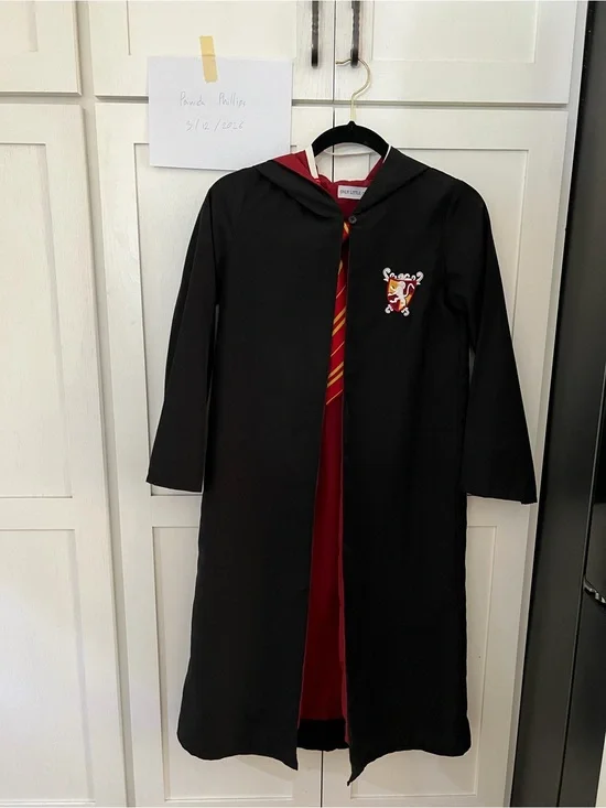 Only little once Wizard Robe with Red Lining and tie