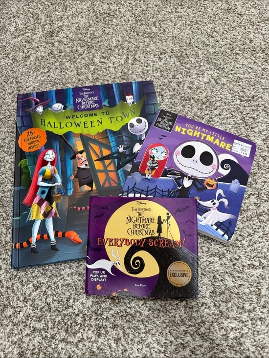 Disney The Nightmare Before Christmas Kids' 3 Piece Book Set