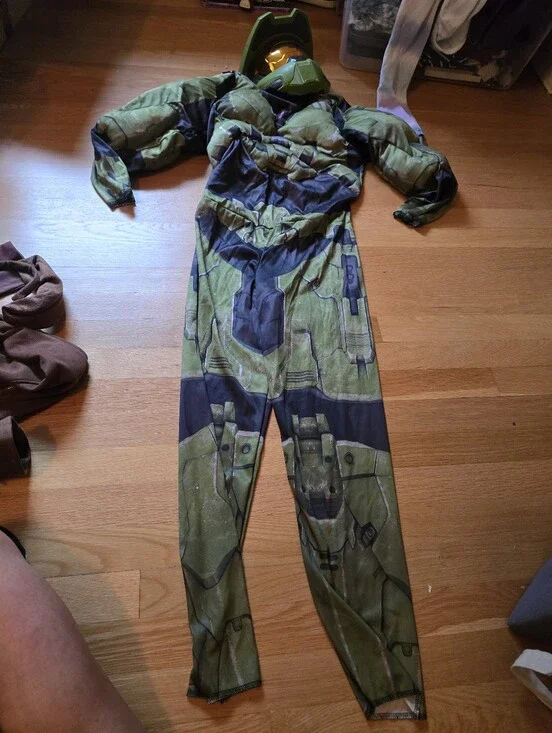 Halo master chief muscle costume sz L
