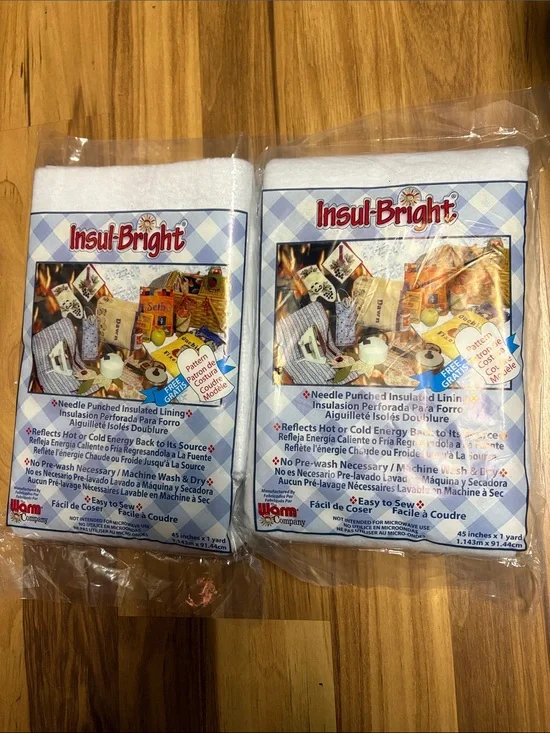 Insul-Bright Needle Punched Insulated Lining - White (2 Packs)