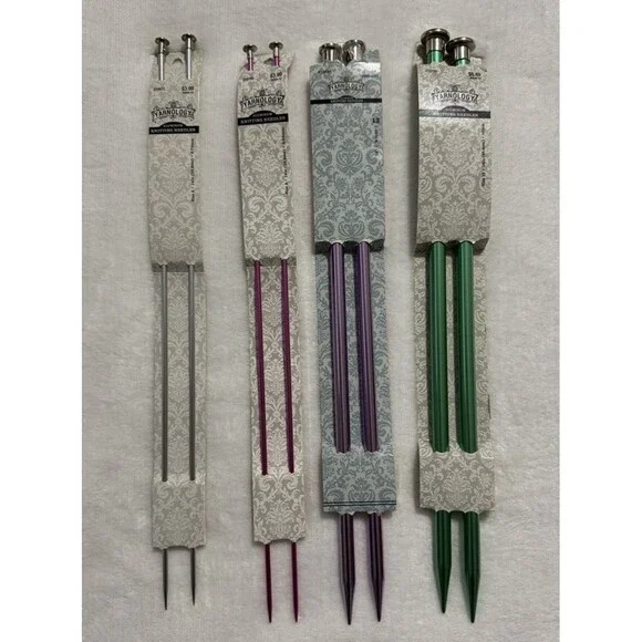 Yarnology Aluminum Knitting Needles 14 Inch Sizes 3 5 13 15 New