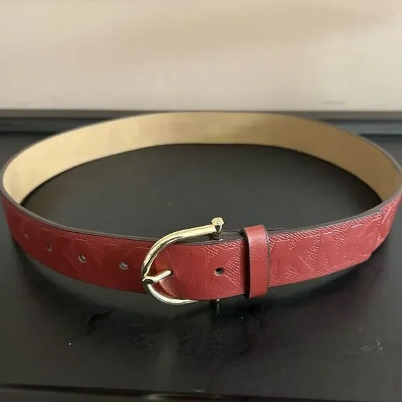Michael Kors Brown Genuine Leather Belt Size Small