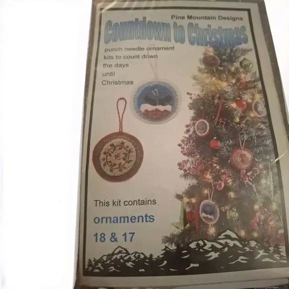 Pine Mountain Punch Needle Kit To Christmas Ornament 2 & 1