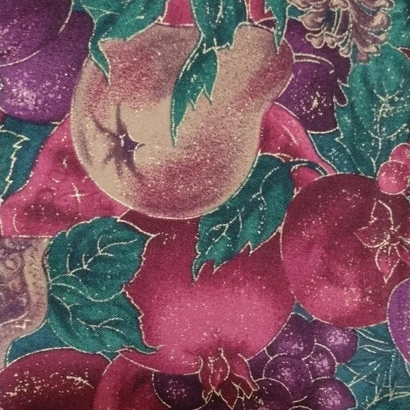 Sugared Fruit Original Designs for R.E.D. Maroon Purple Green Fabric 44