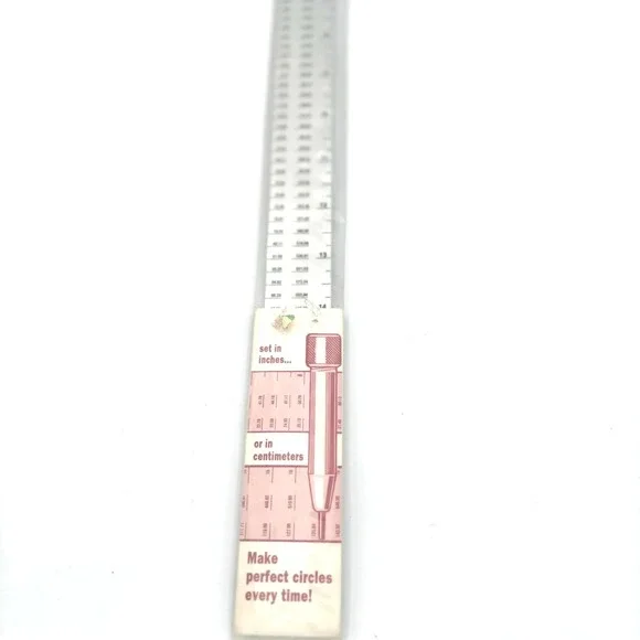 VTG Alumicolor Compass Rule Pattern Drafting Tool 18