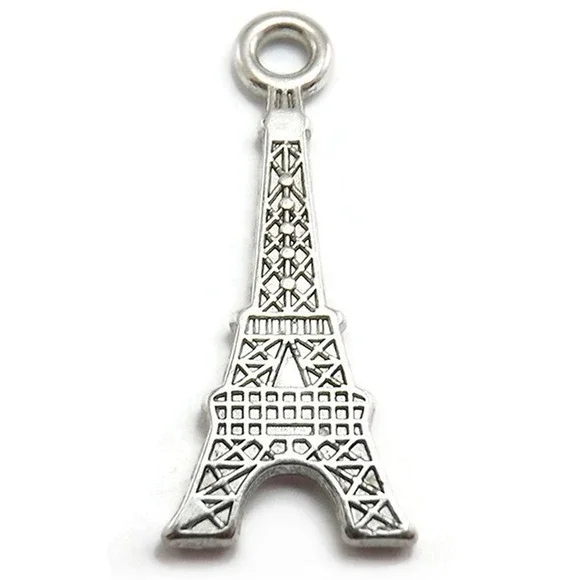 6pcs Eiffel Tower Charms, Paris France travel, jewelry‎ making supplies