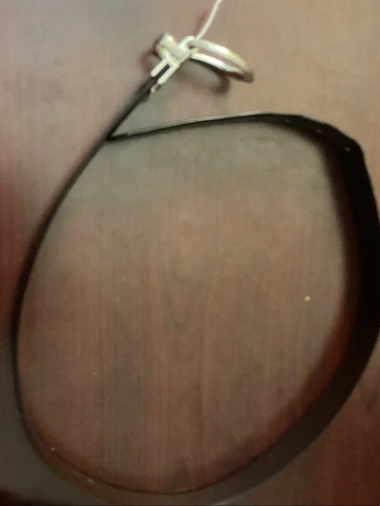 Reversible Black/brown Leather Women's Belt with Polished Silver Buckle