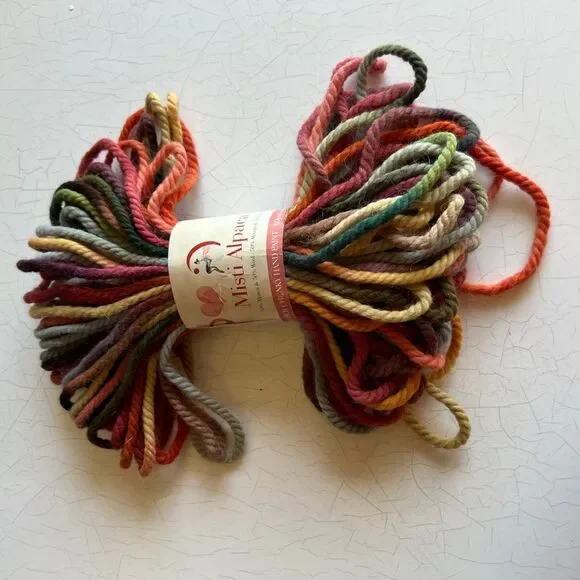 Misti alpaca 50% Baby Alpaca 50%wool multicolored rainbow Chunky 100g 55 yards s