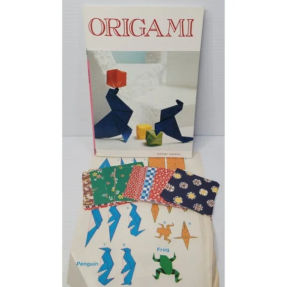 Graph-Sha Origami Instruction‎ Book Japan Paper Craft Vintage 1990 w Paper