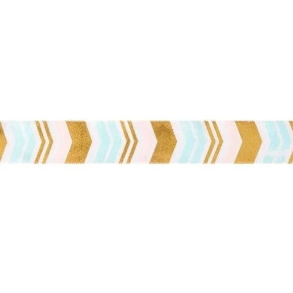 Berwick Offray Multi-Color Pastel Gold Ribbon, 7/8