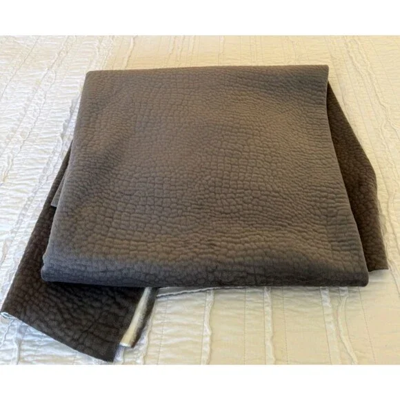 NEW Textured Velvet Crocodile Fabric Gunmetal Gray 66