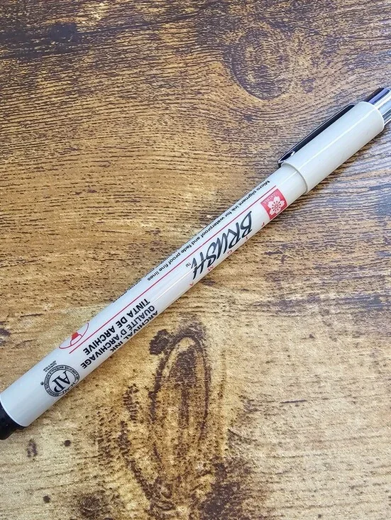 Sakura Pigma Brush Pen with black archival quality ink