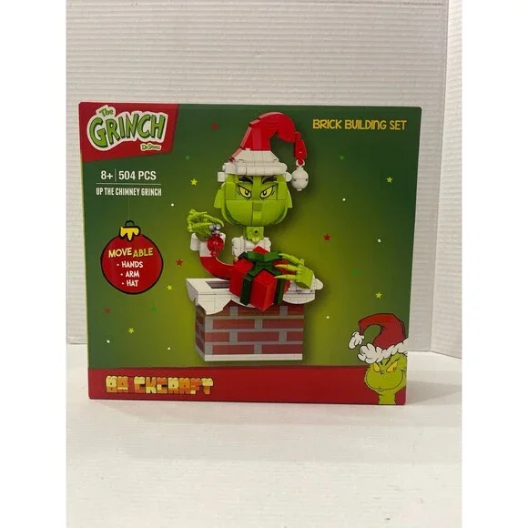 BrickCraft Up The Chimney Grinch Building Kit (504 Pieces ) Limited Edition New