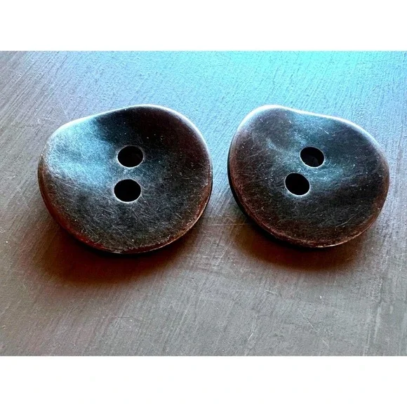 Vintage Wavy Buttons 1.25