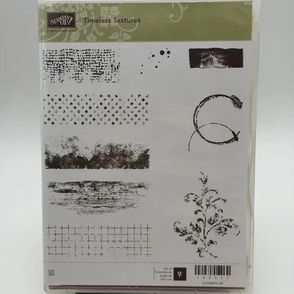 Stampin Up TIMELESS TEXTURES Rubber Stamps
