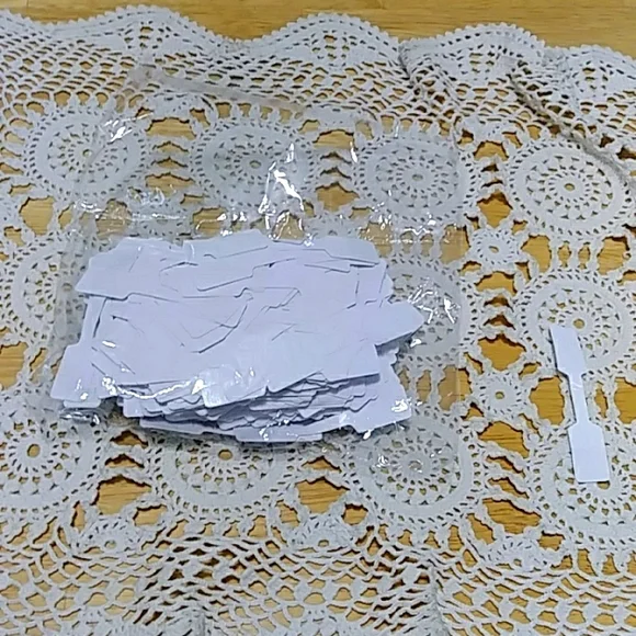 Self-Adhesive fold-over jewelry price tags