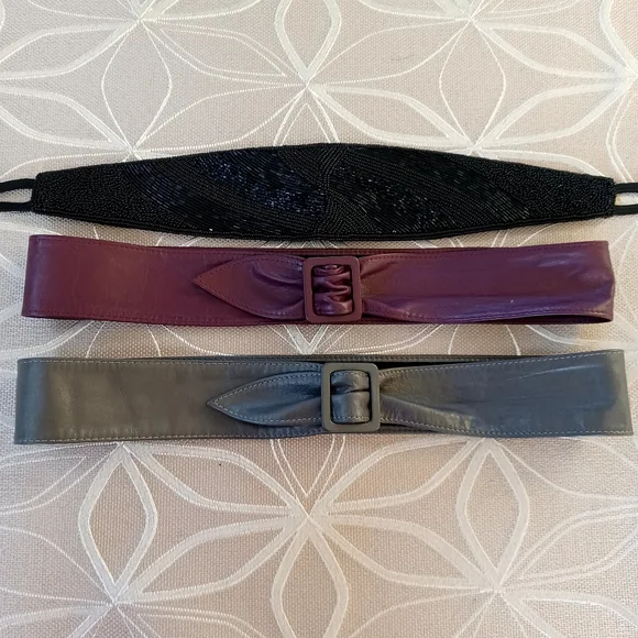 Bundle 80's- 90's Leather Belts!!