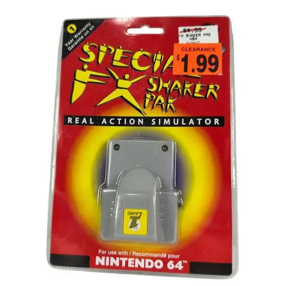 Nintendo 64 Laing Special FX Shaker Pak Real‎ Action Simulator  No. 272 New