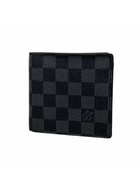 Louis Vuitton Wallet Damier Graphite Portefeuille Marco Black Gray