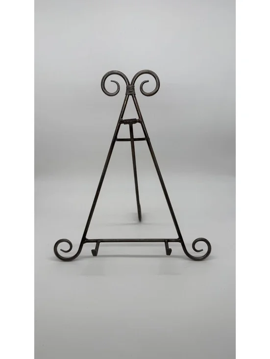 Decorative Metal Display Easel Stand 12” Plate Picture Frame Holder