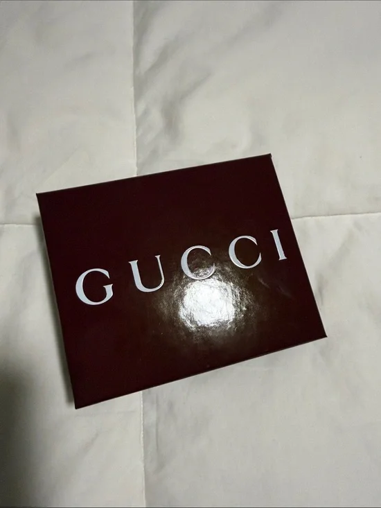 Gucci Burgundy and White Logo Box (for men’s wallet)