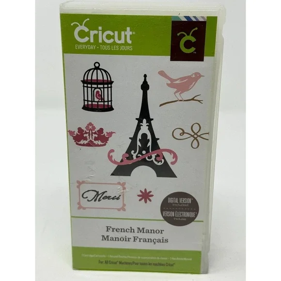 Cricut Shapes Cartridge ~ FRENCH MANOR ~ 2001928 ~ Used
