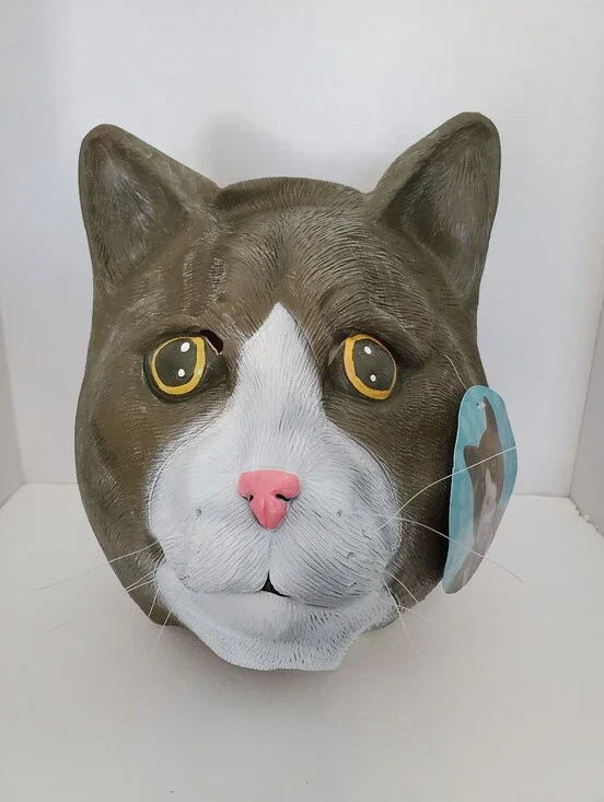 NEW Kitty Cat Latex Mask NWT BIG MOUTH TOYS Buster Brown