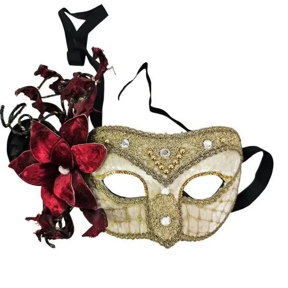 Venetian Italian Womens Masquerade Halloween Costume Party‎ Mask Tie On