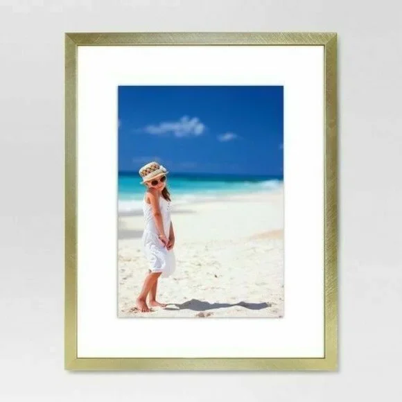 *Room Essentials Brushed Gold Finish Photo Frame