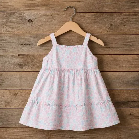 💜NWT Vintage OshKosh Ditsy Floral Sleeveless Dress 3-6 months