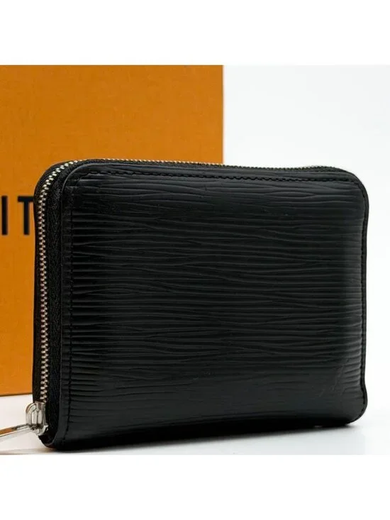 Louis Vuitton Zippy Coin Purse Epi Black