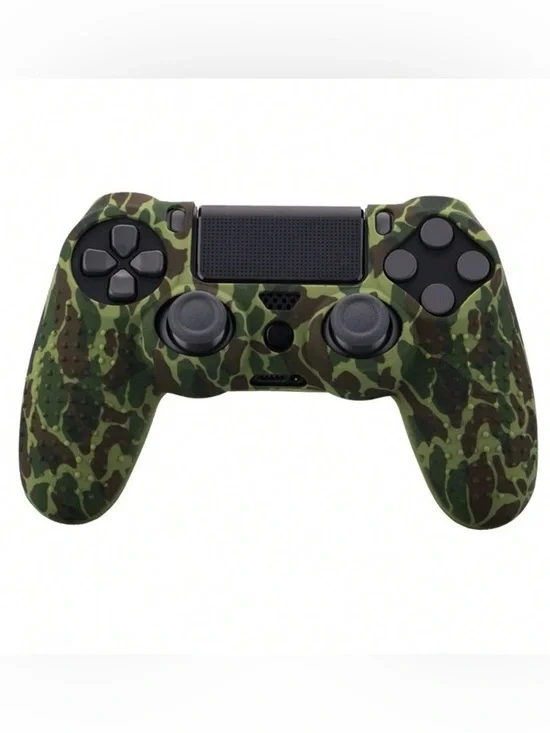 Ps4 Protective Silicone Cover Ps4 Controller Skin Camo Green