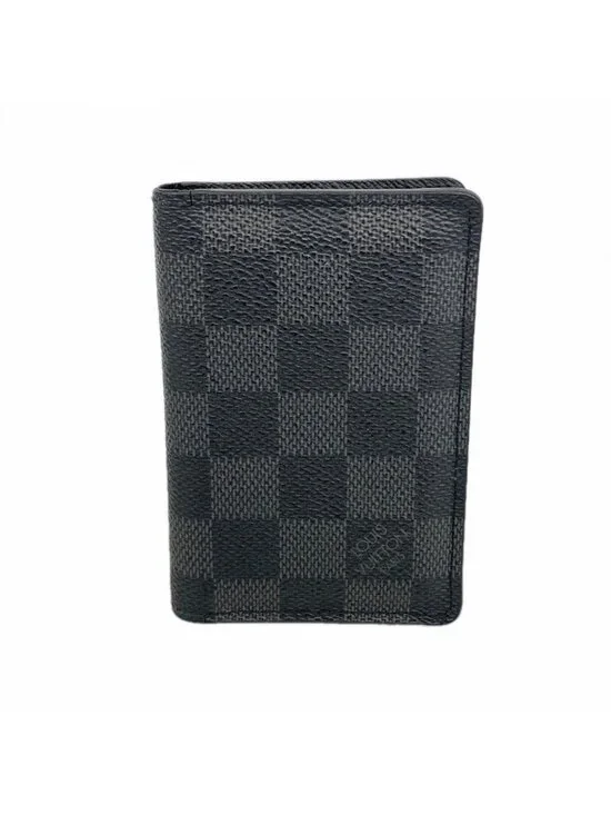 Louis Vuitton Card Case Damier Graphite Organizer de Poche Black Gray