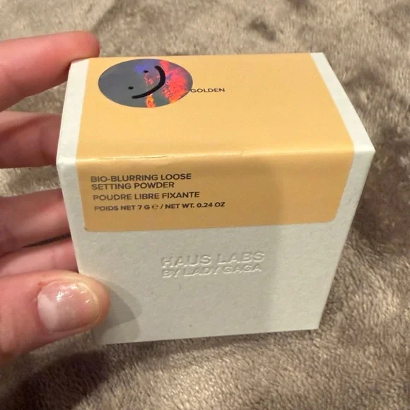 NIB .24oz GOLDEN Haus Labs By Lady Gaga Bio-Blurring Loose Setting Powder —