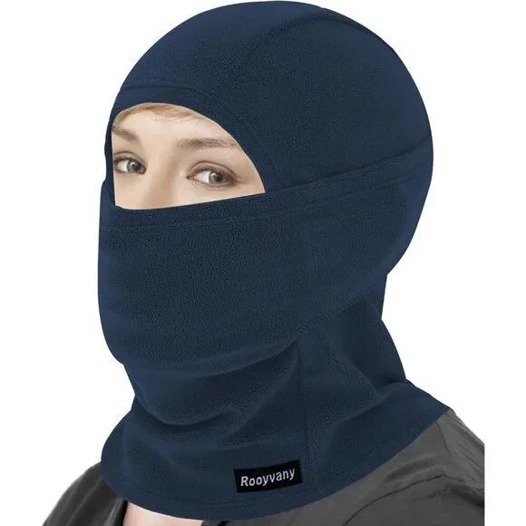 Women's Navy Balaclava Ski Mask Warm Windproof Lightweight Winter Face Mask