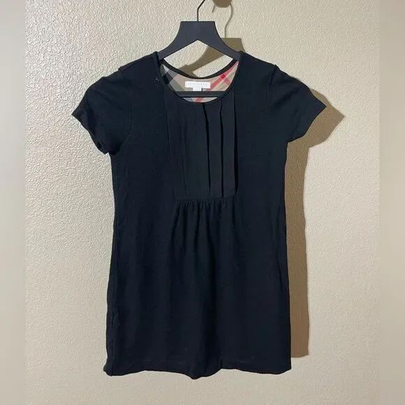 Burberry Black Short Sleeve Dress for Kids