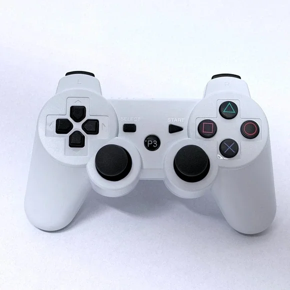 White Wireless Controller for PS3 PlayStation 3 with USB Charging Cable P3