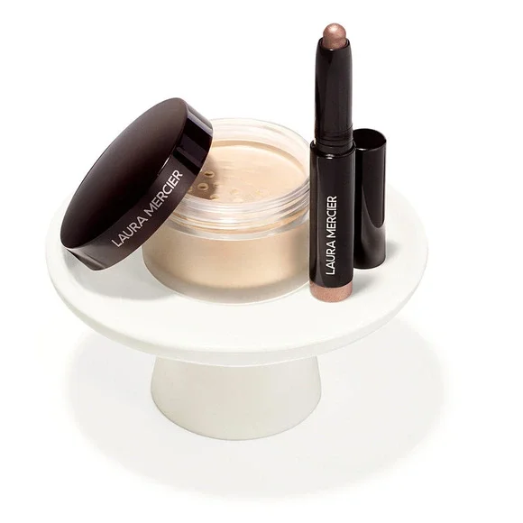 Laura Mercier Mini Translucent Loose Setting Powder & Caviar Eyeshadow Stick