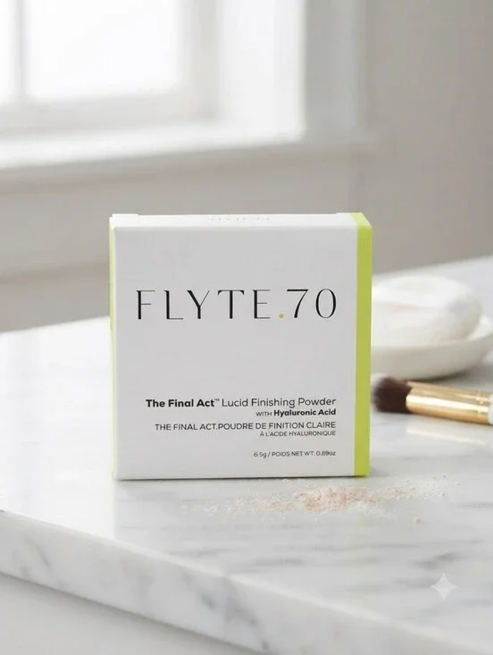 Flyte.70 The Final Act Lucid Finishing Powder - White with Lime Accent